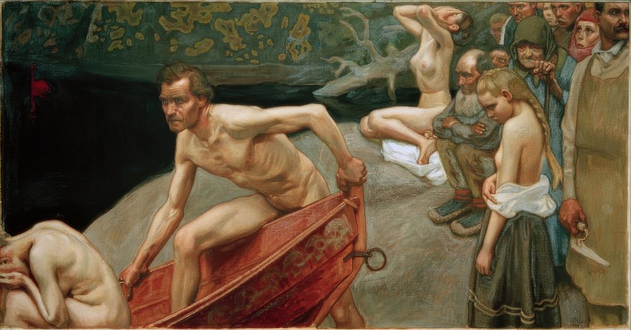 Ved Tuonela -floden af Akseli Valdemar Gallen Kallela