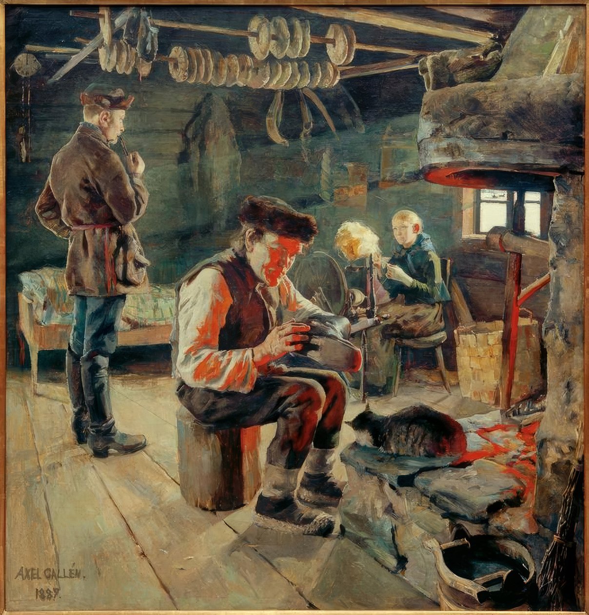 Bauernstube af Akseli Valdemar Gallen Kallela