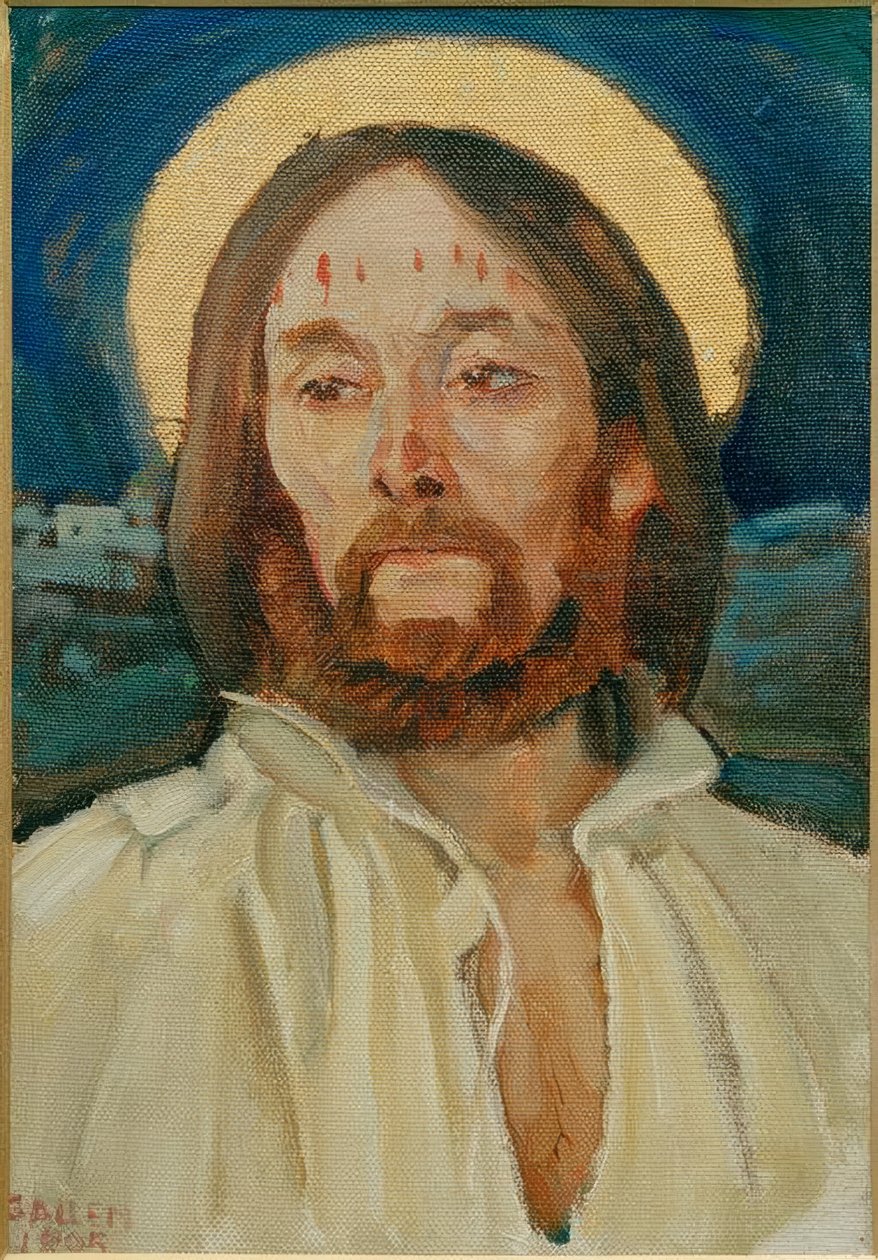 Christuskopf af Akseli Valdemar Gallen Kallela