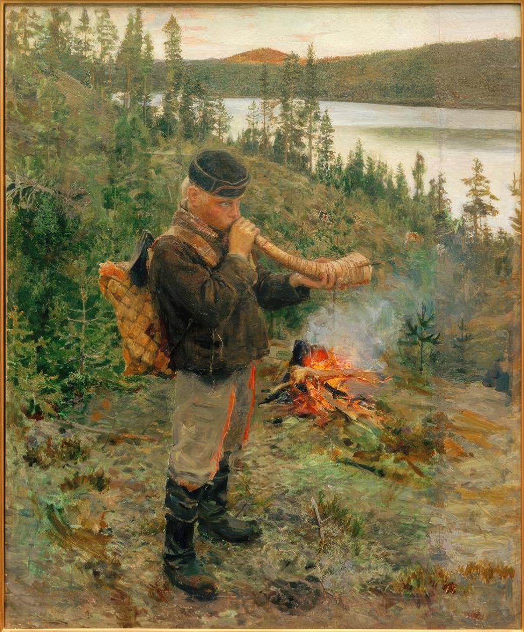 Hyrdedreng fra Paanajärvi af Akseli Valdemar Gallen Kallela