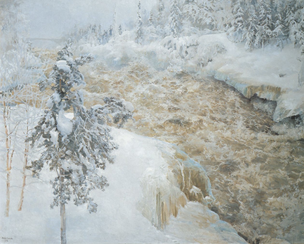 Imatra om vinteren af Akseli Valdemar Gallen Kallela
