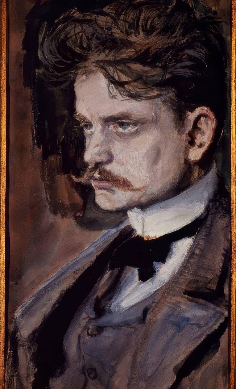 Jean Sibelius / v. Gallen-Kallela af Akseli Valdemar Gallen Kallela