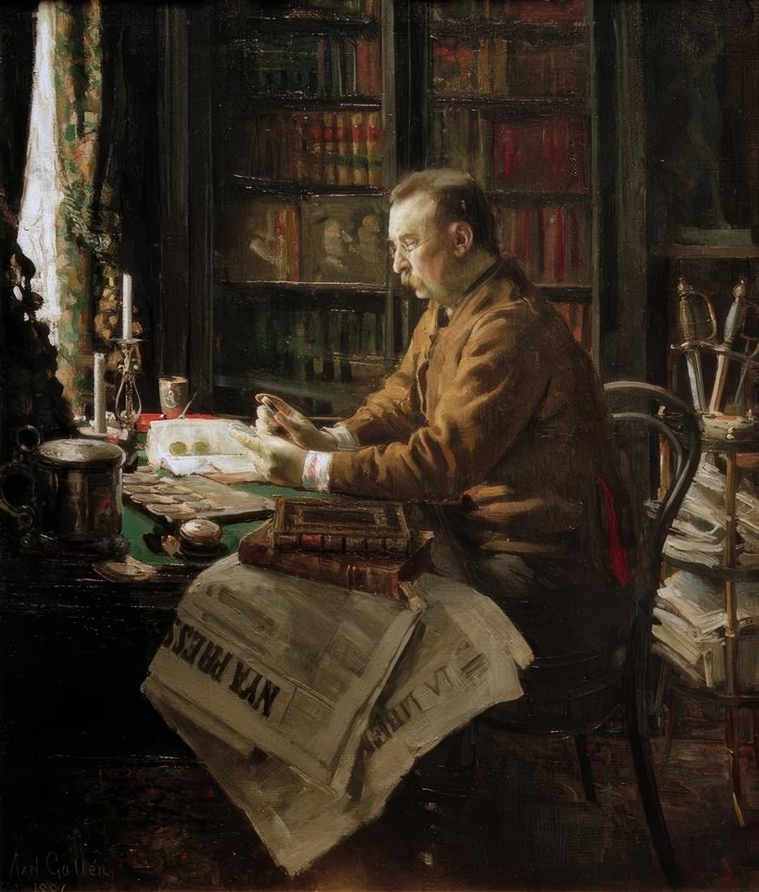 Portræt af Dr. H.F.Antell af Akseli Valdemar Gallen Kallela