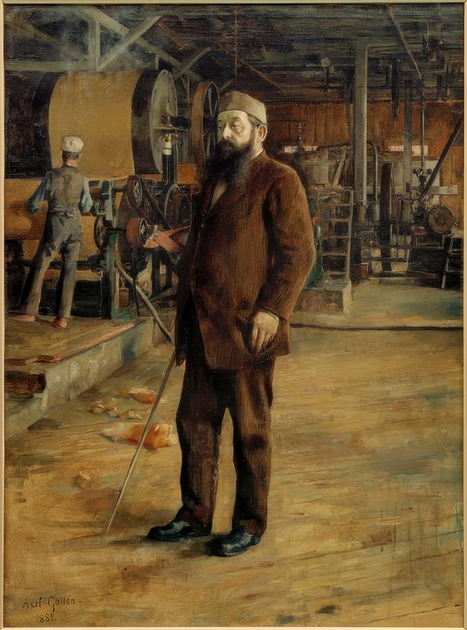 Portræt af industrimanden Gustav Adolf Serlachius af Akseli Valdemar Gallen Kallela