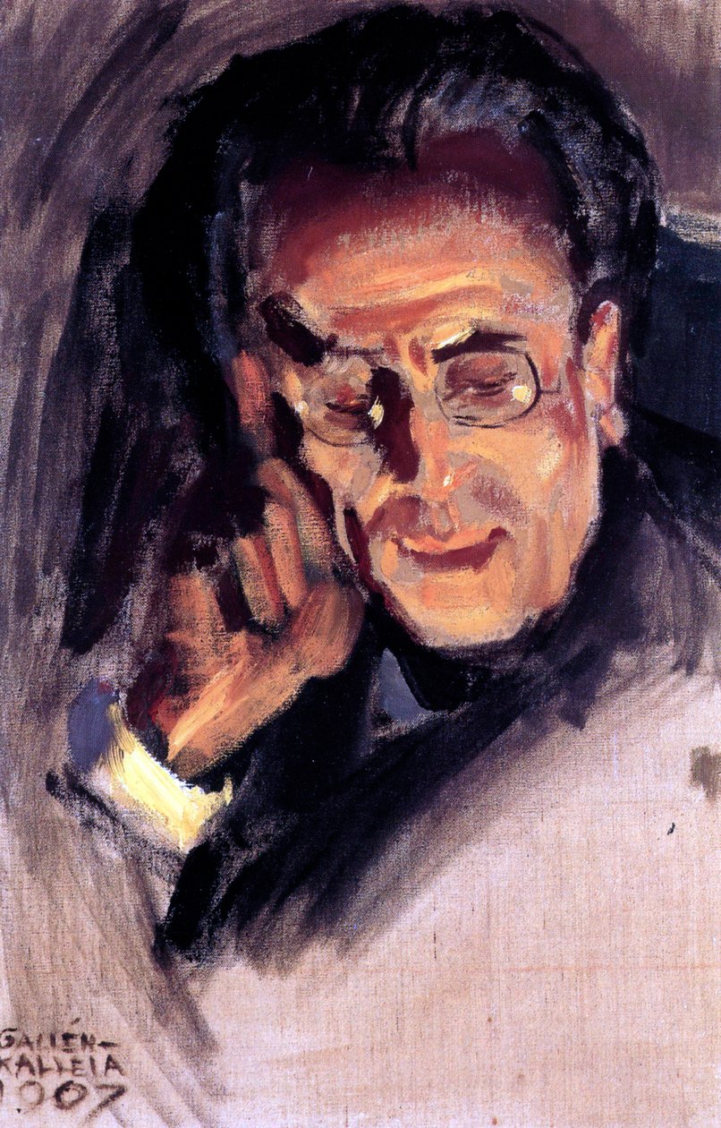 Portræt af Gustav Mahler, 1907 af Akseli Valdemar Gallen Kallela