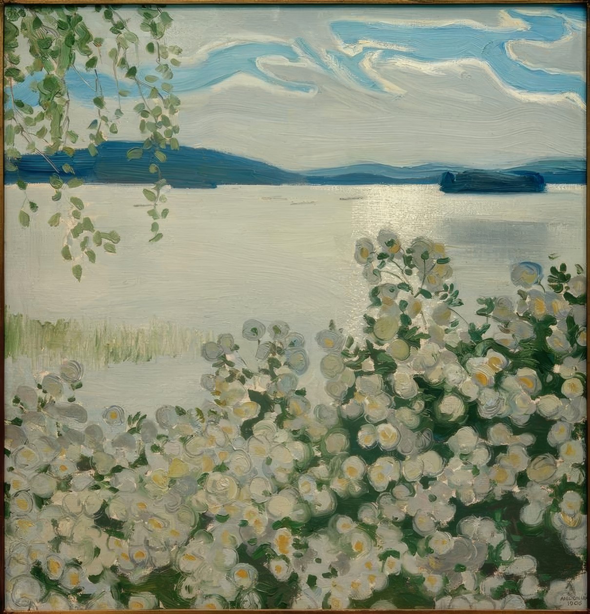 Hvide roser af Akseli Valdemar Gallen Kallela