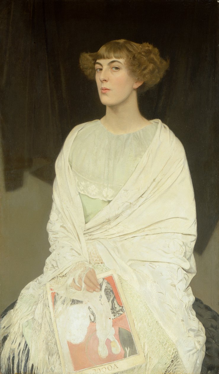 Isabella Holding Vogue, 1928 af Alan Beeton