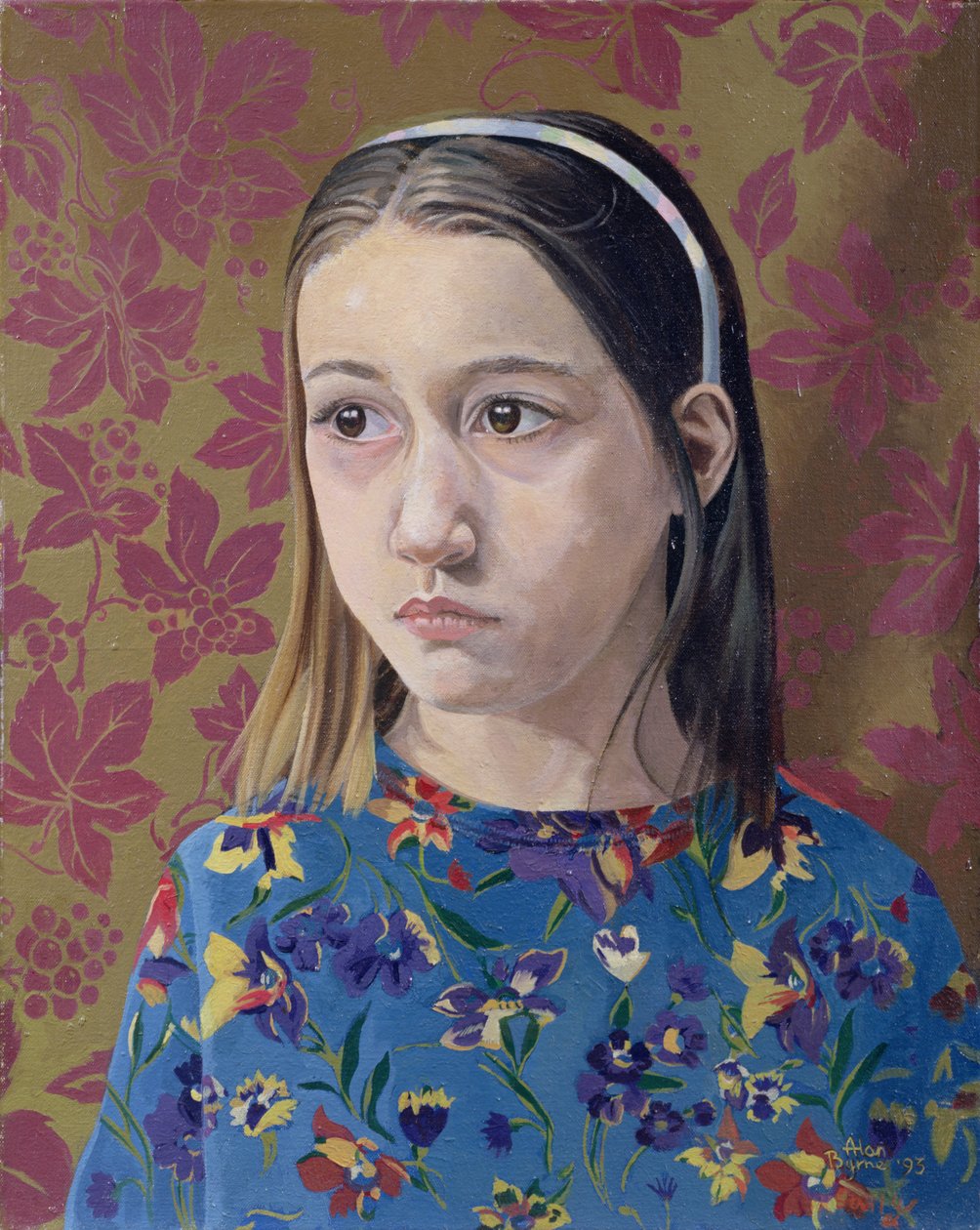 Maleri af en ung pige, 1993 af Alan Byrne