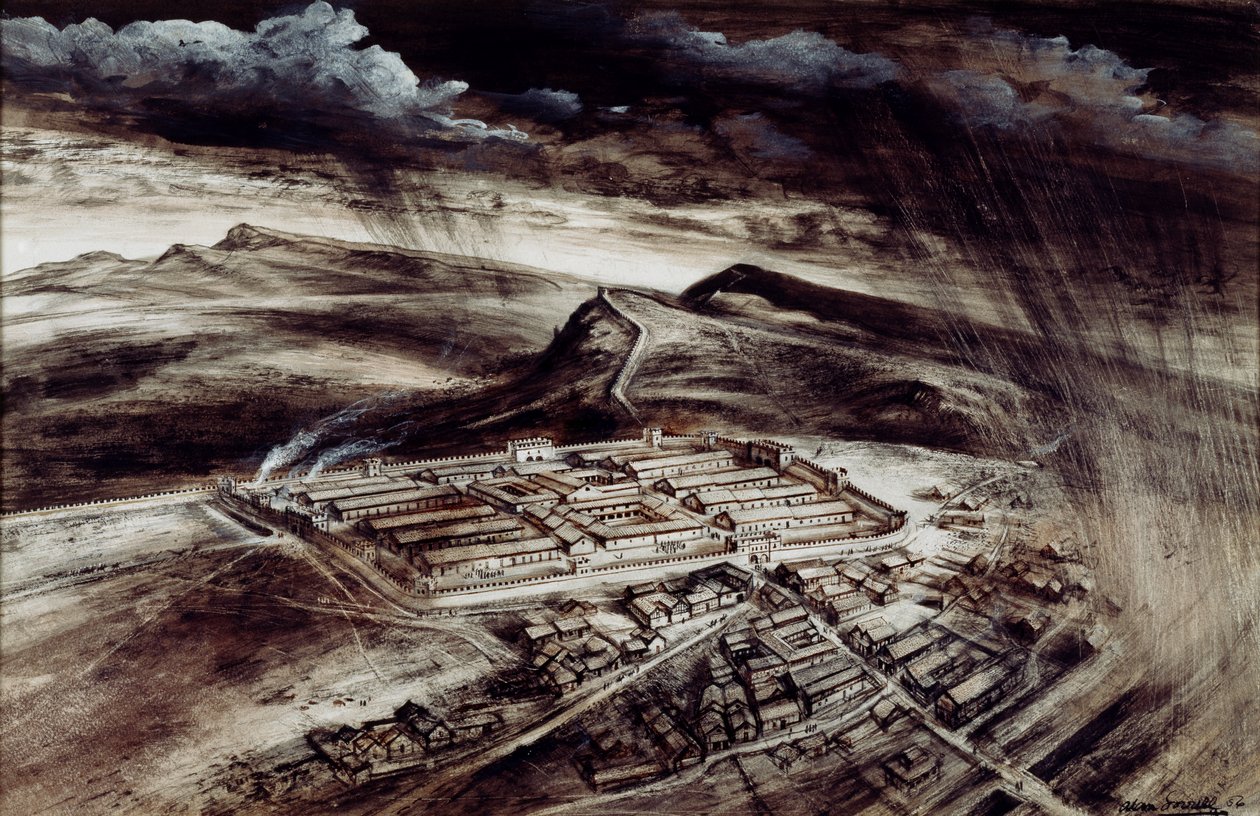 Housesteads Roman Fort, c2. århundrede, 1990-2010 af Alan Ernest Sorrell