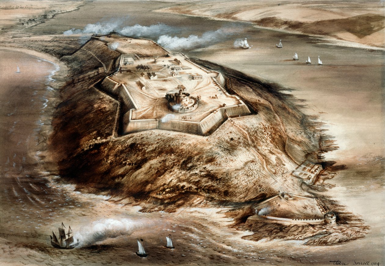 Pendennis Castle, 1500-tallet, c1960