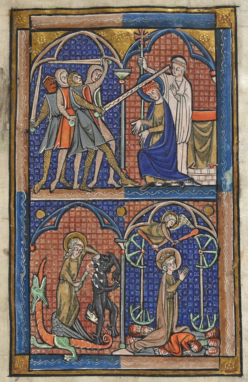 Christian Martyrs, slutningen af det 13. århundrede (miniature) af Alan Strayler