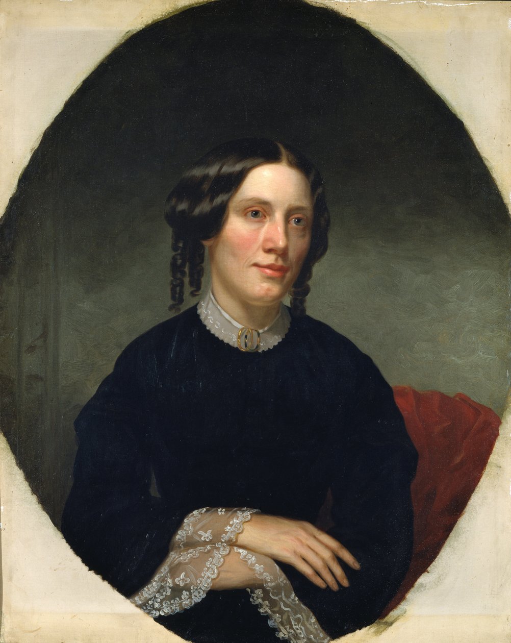 Portræt af Harriet Beecher Stowe 1811-1896, 1853 af Alanson Fisher