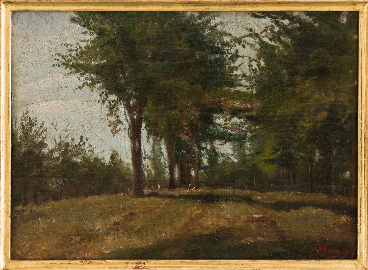 The Planted Field (olie om bord) af Albano Lugli Carpi