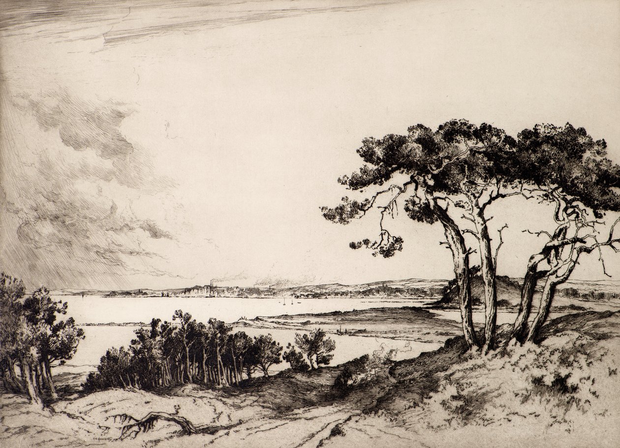 Poole (ætsning) af Albany E. Howarth