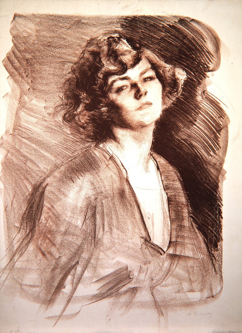 Enid i Rustington, 1920 af Albert de Belleroche