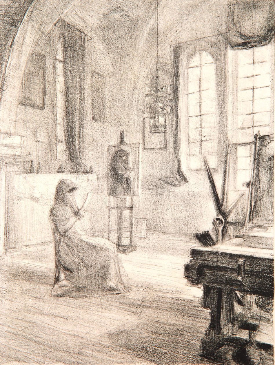 Studie, La Boissière, 1909 af Albert de Belleroche