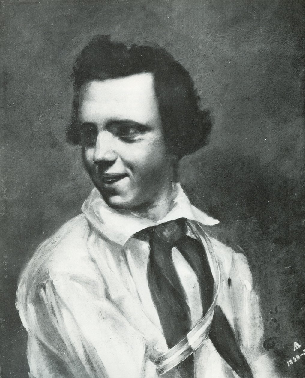 Albert Anker som Zofingen -elev af Albert Anker