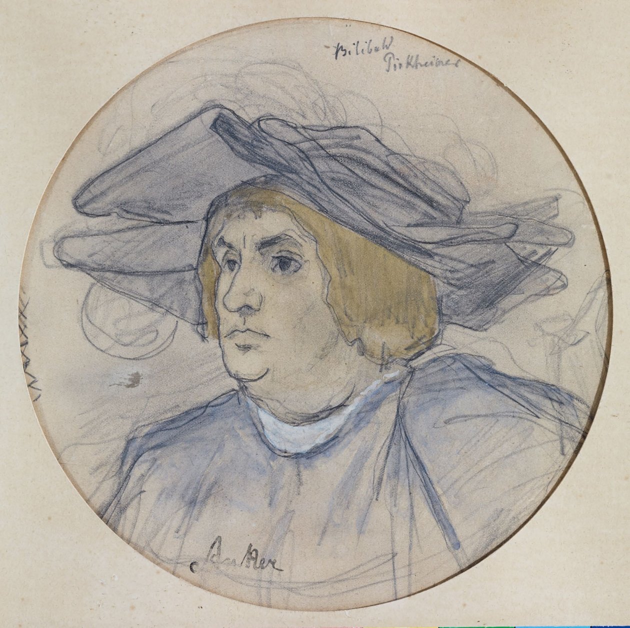 Portræt af Willibald Pirckheimer af Albert Anker