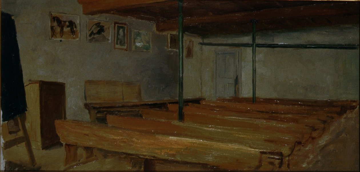 Skolestue af Albert Anker