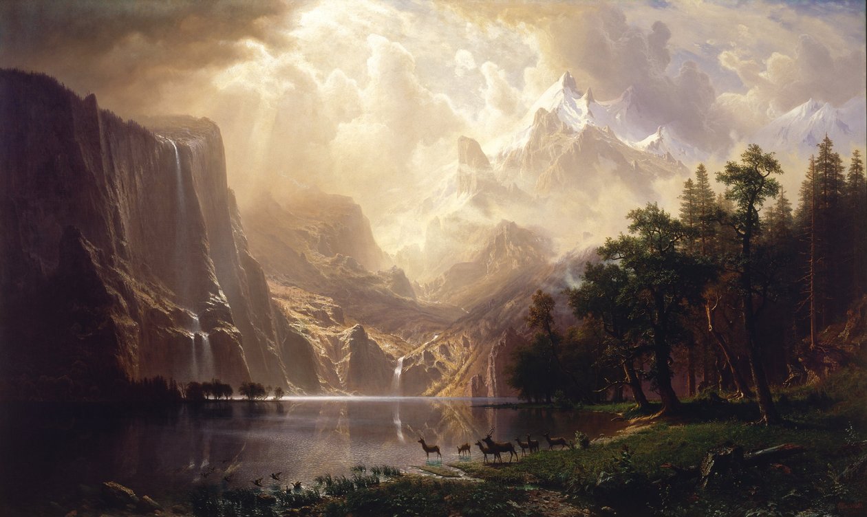 Blandt Sierra Nevada, Californien af Albert Bierstadt