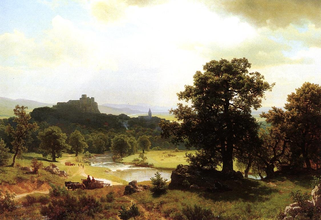 Dagens begyndelse af Albert Bierstadt