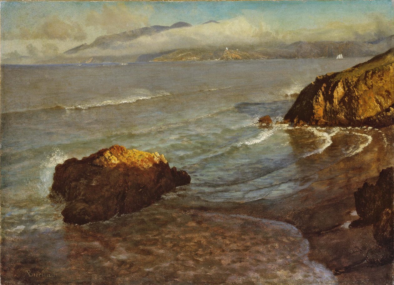 Indgang til Golden Gate af Albert Bierstadt