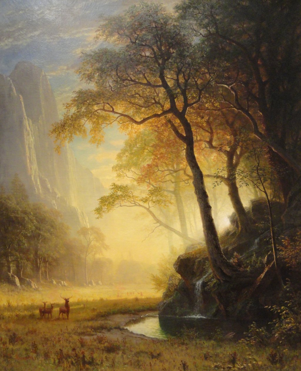 Hetch Hetchy Canyon af Albert Bierstadt