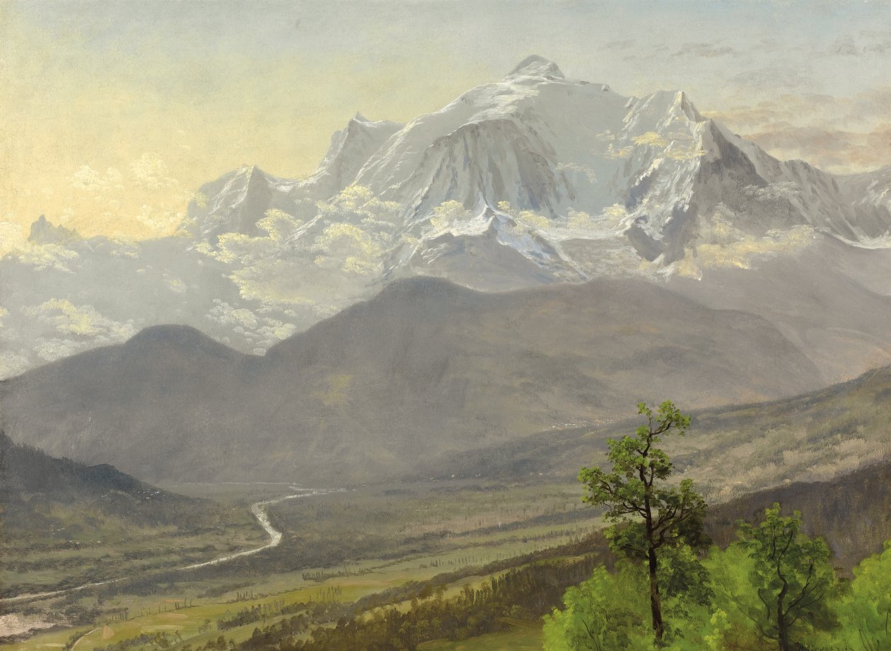 Mont Blanc af Albert Bierstadt