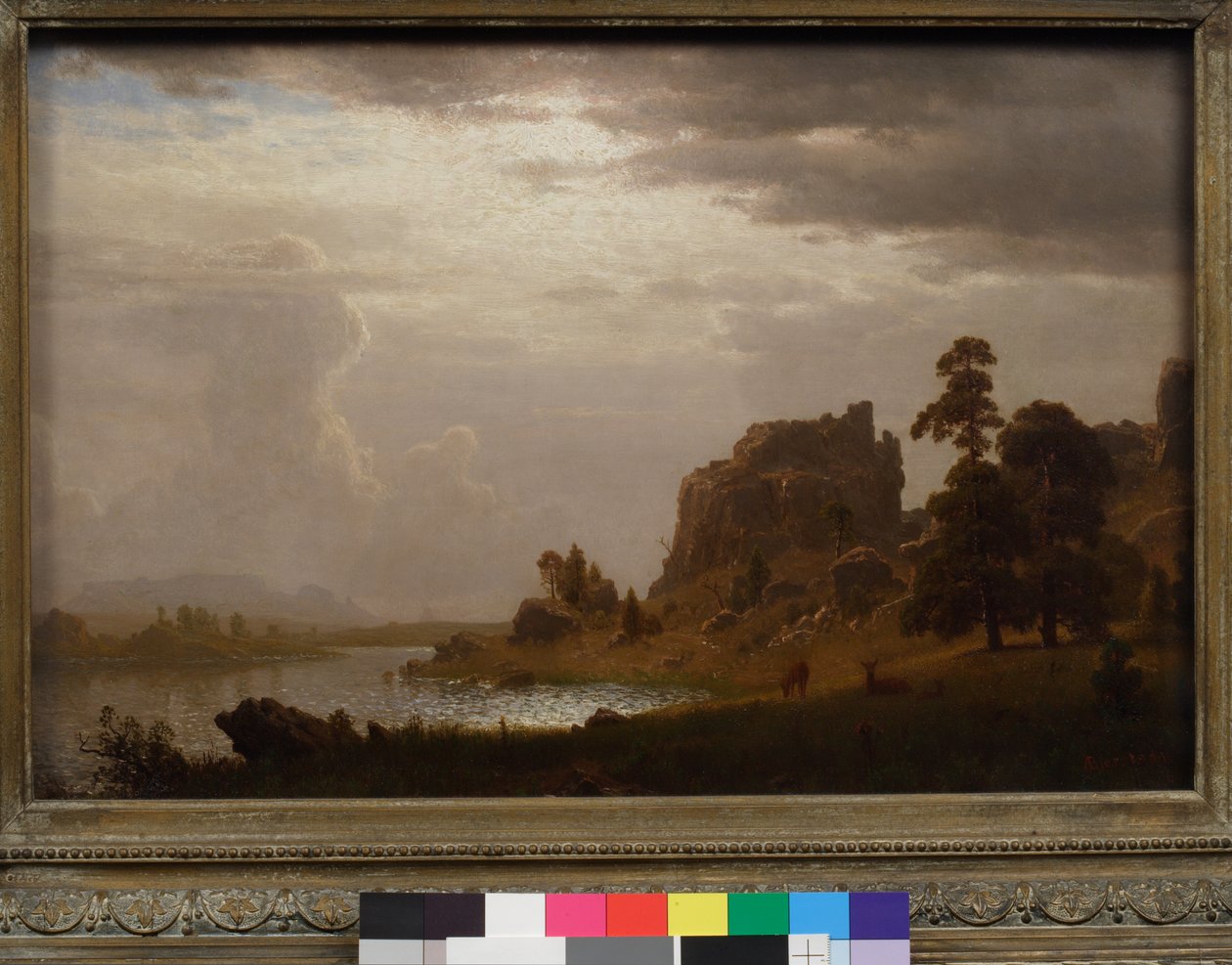 På Sweetwater nær Devils Gate, Nebraska, 1860 af Albert Bierstadt