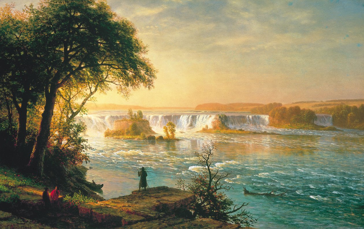 Vandfaldet ved St. Anthony af Albert Bierstadt
