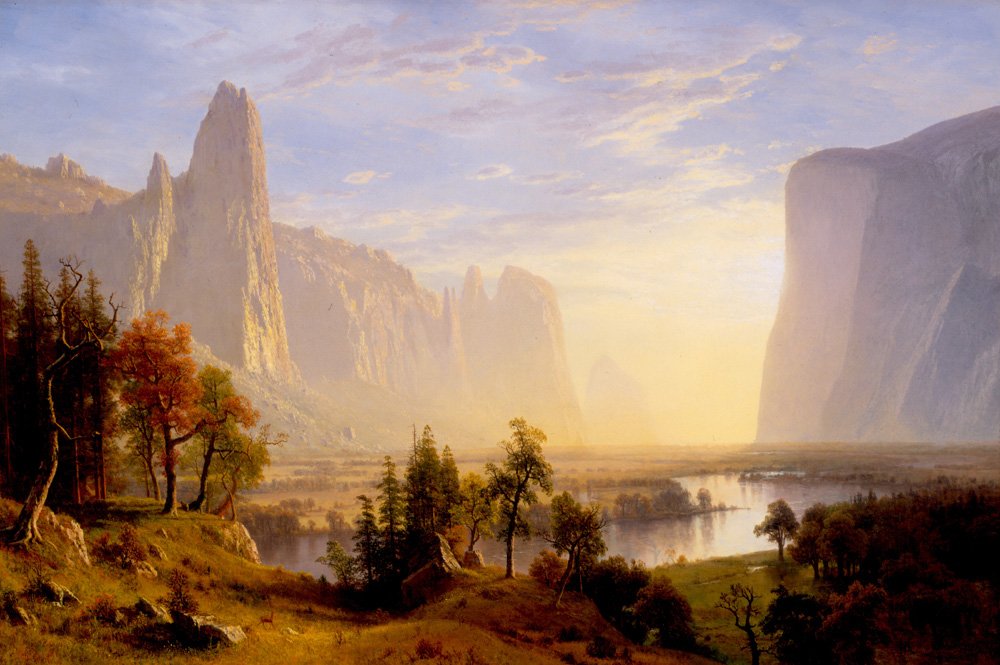 Yosemite -dalen af Albert Bierstadt