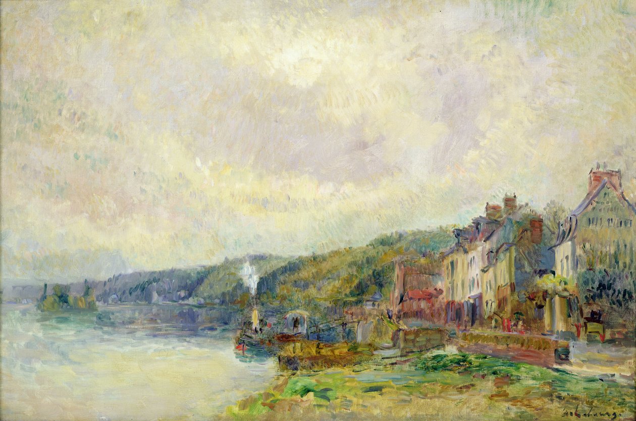 Seinen ved Croisset (Seine-Maritime) af Albert Charles Lebourg