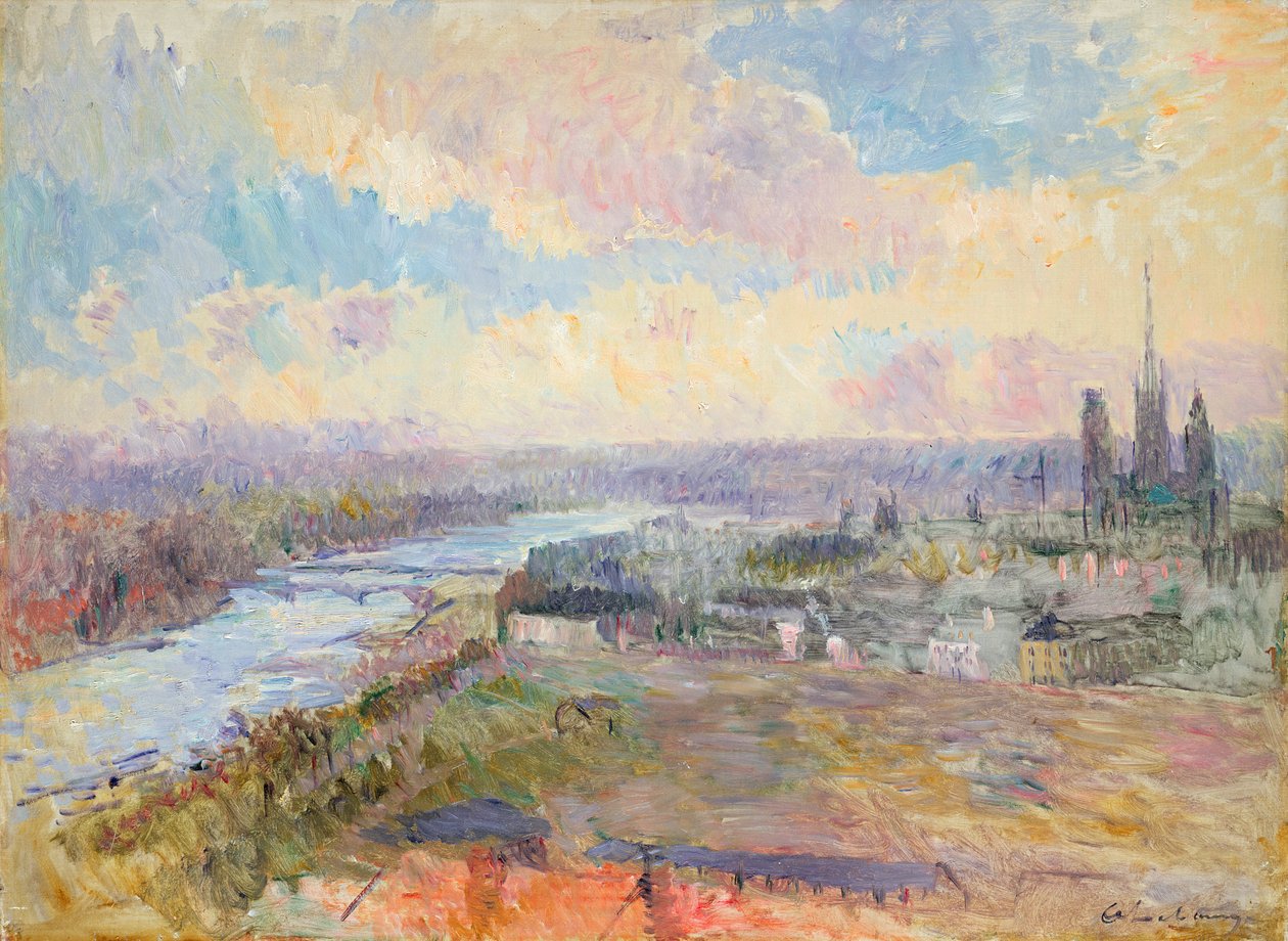 Seinen ved Rouen af Albert Charles Lebourg