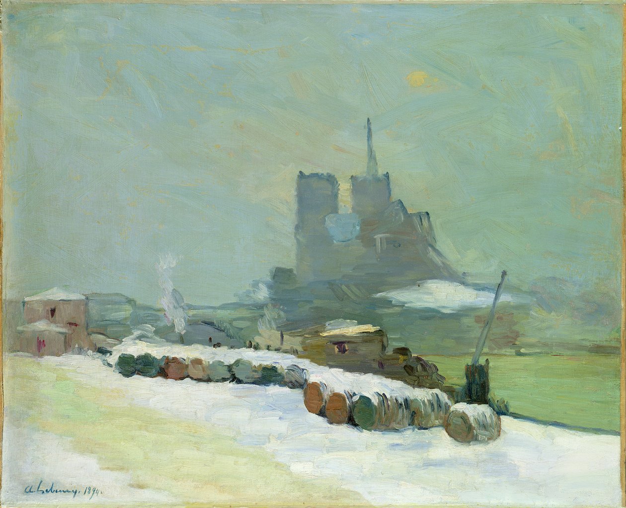 Udsigt over Notre Dame, 1894 af Albert Charles Lebourg