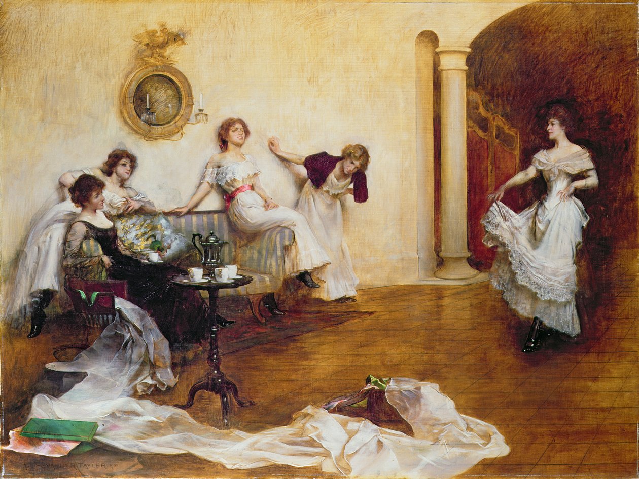 Silke og satiner, 1900 af Albert Chevallier Tayler