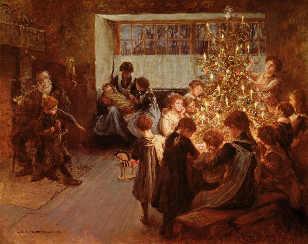 Juletræet, 1911 af Albert Chevallier Tayler