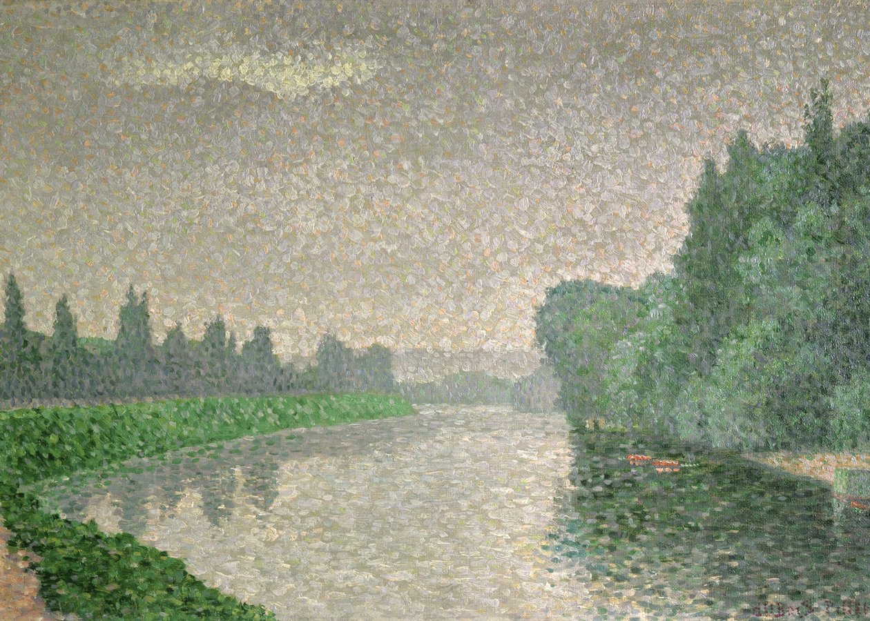 Marne ved daggry, 1888 af Albert Dubois Pillet