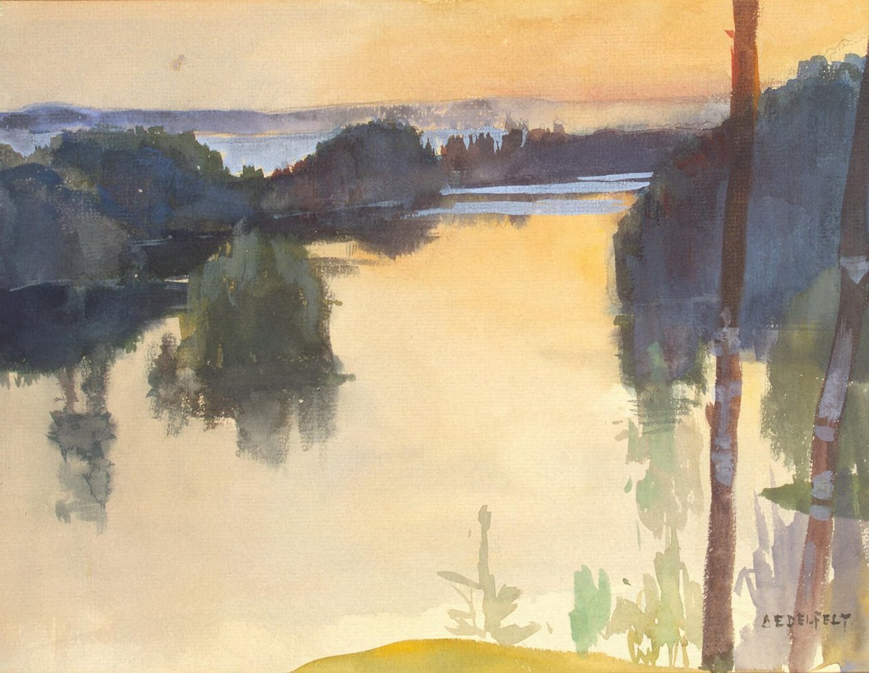 Landskab af Albert Gustaf Aristides Edelfelt