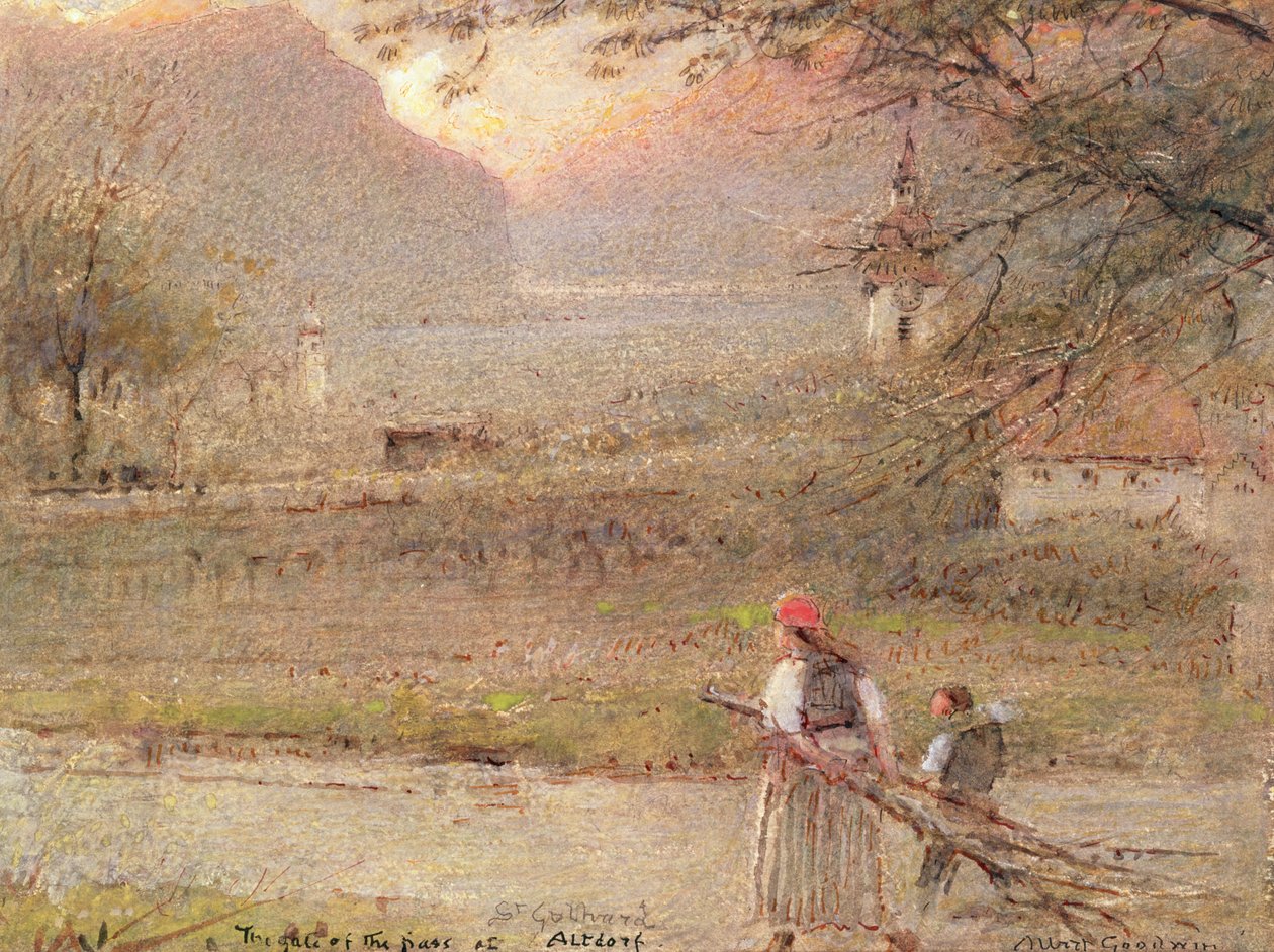 Altdorf af Albert Goodwin