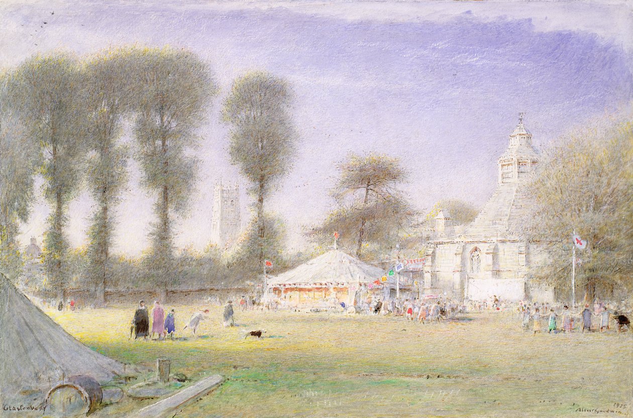 Glastonbury Fair, 1925 af Albert Goodwin