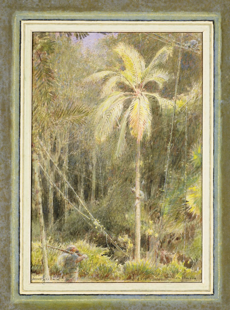 Robinson Crusoe af Albert Goodwin