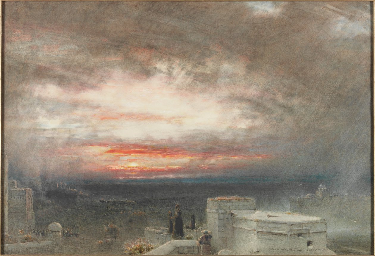 Templets slør blev lejet i Twain (kropsfarve) af Albert Goodwin