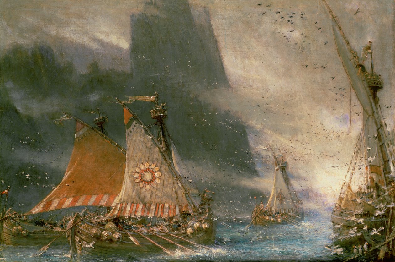 The Viking Sea Raiders af Albert Goodwin