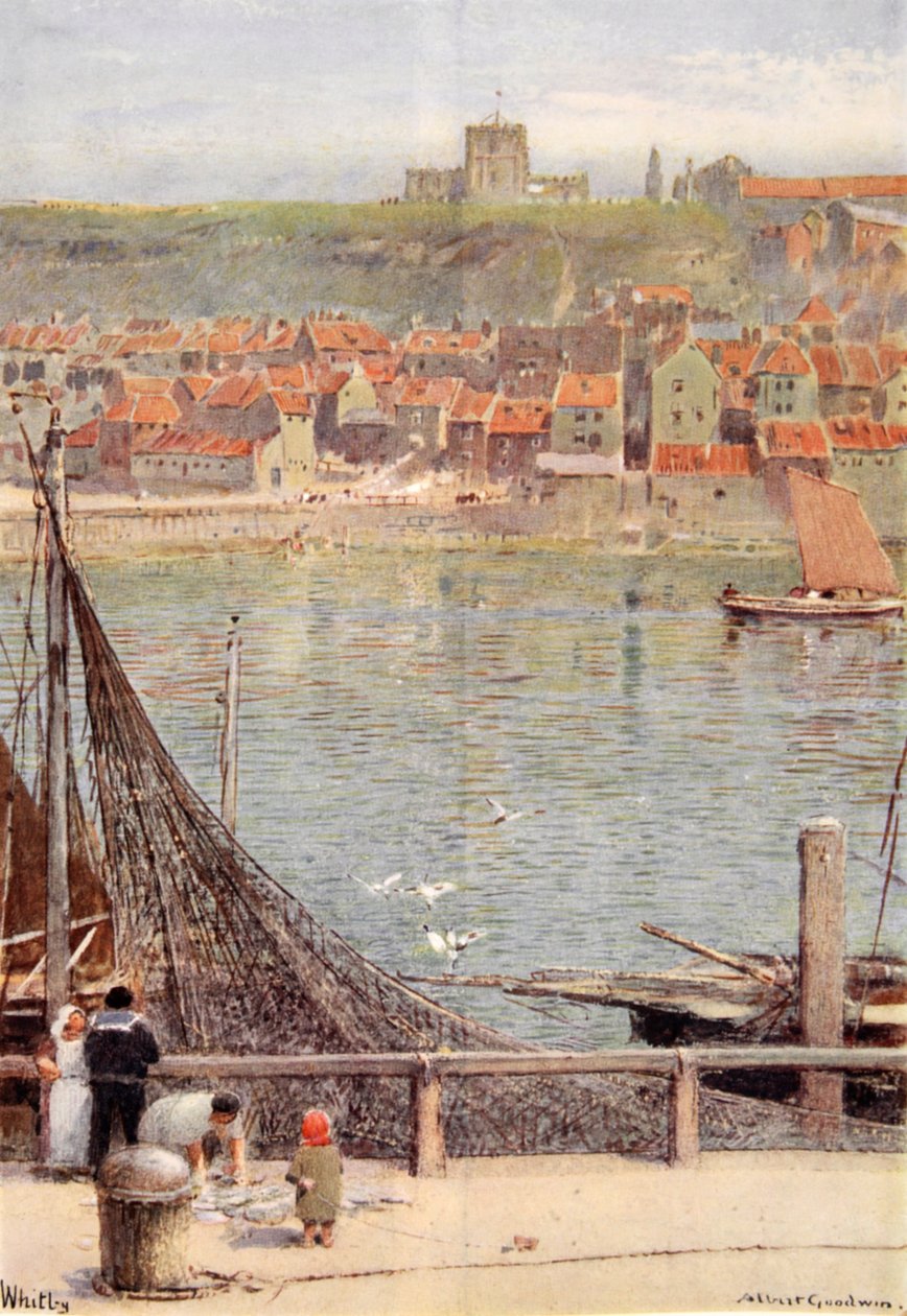 Whitby af Albert Goodwin