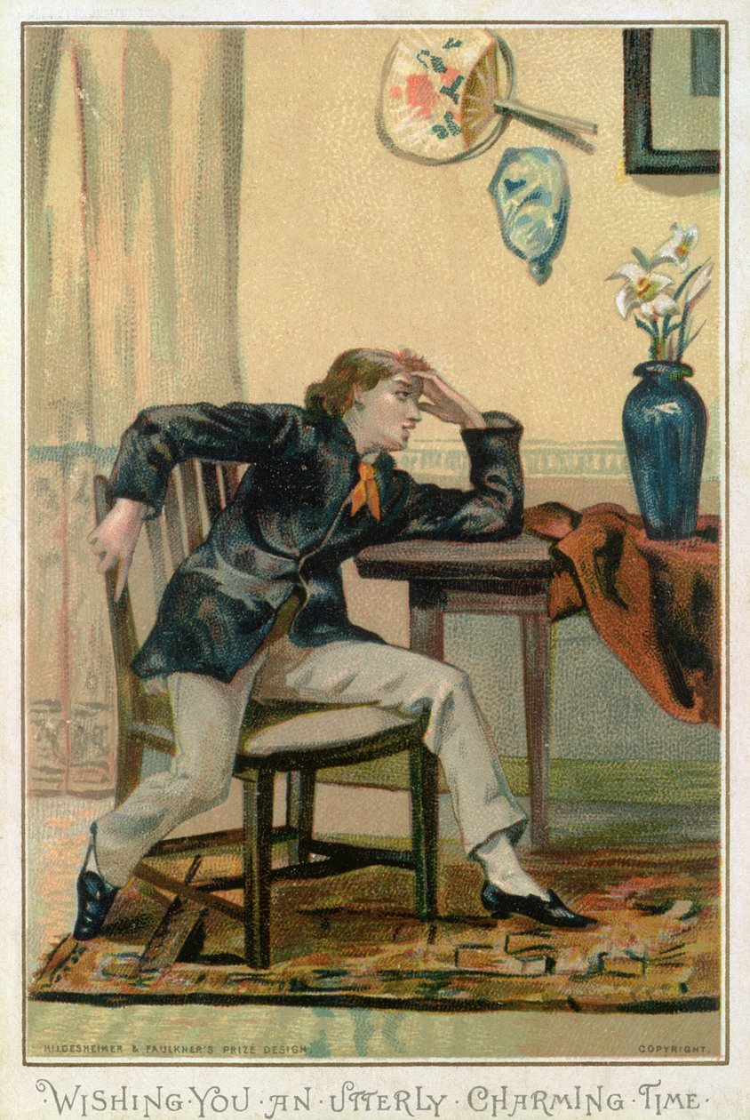 Ønsker dig en aldeles charmerende tid, victoriansk julekort, udgivet af Hildesheimer und Faulkner, London, ca. 1880 af Albert Jnr. Ludovici