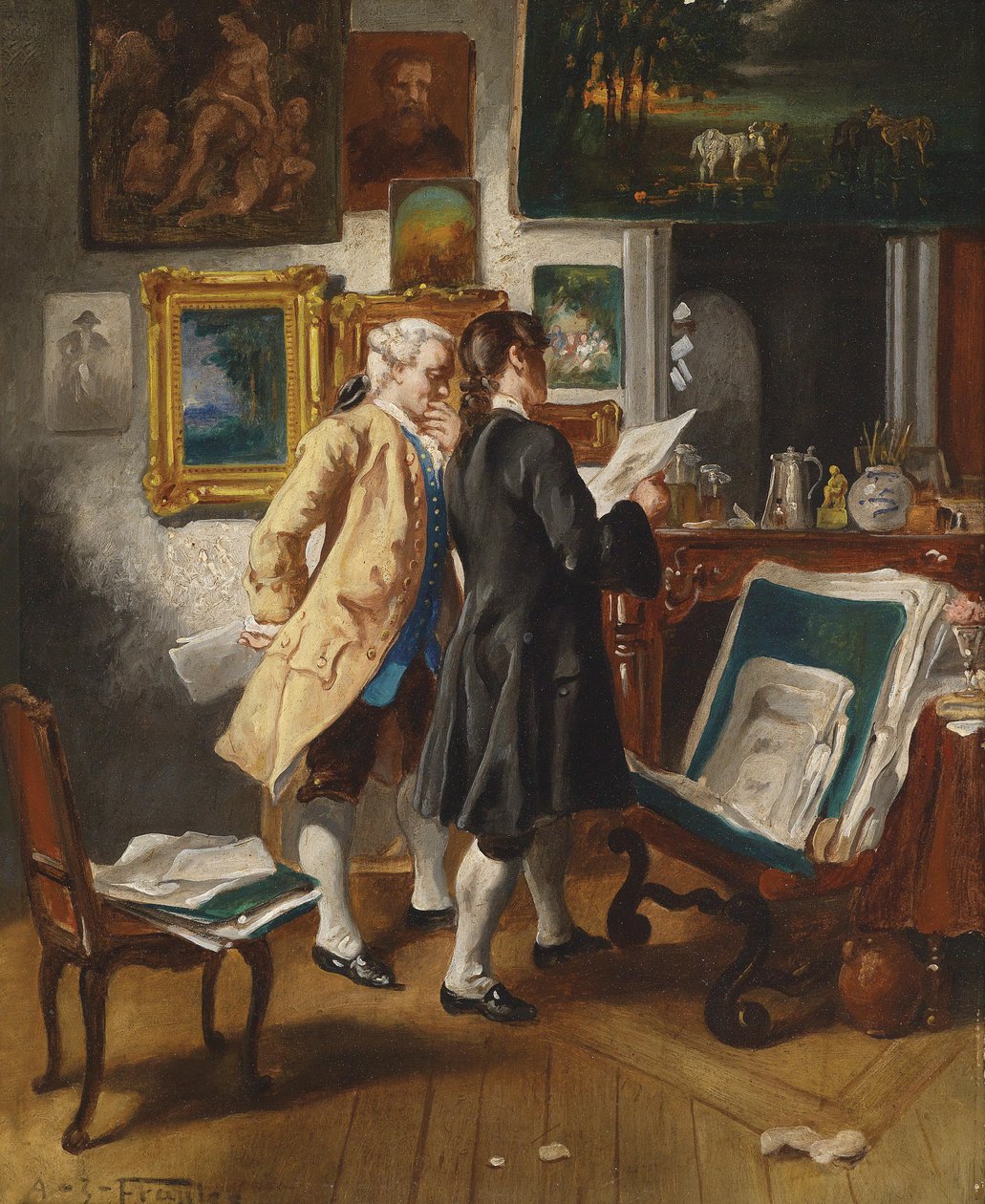 Hos antikvitetshandleren af Albert Josef Franke
