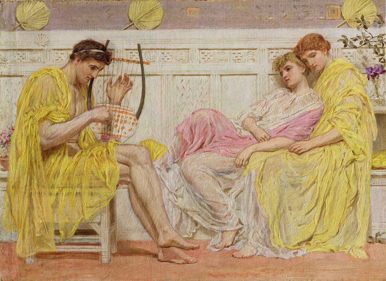 En musiker, ca. 1867 af Albert Joseph Moore