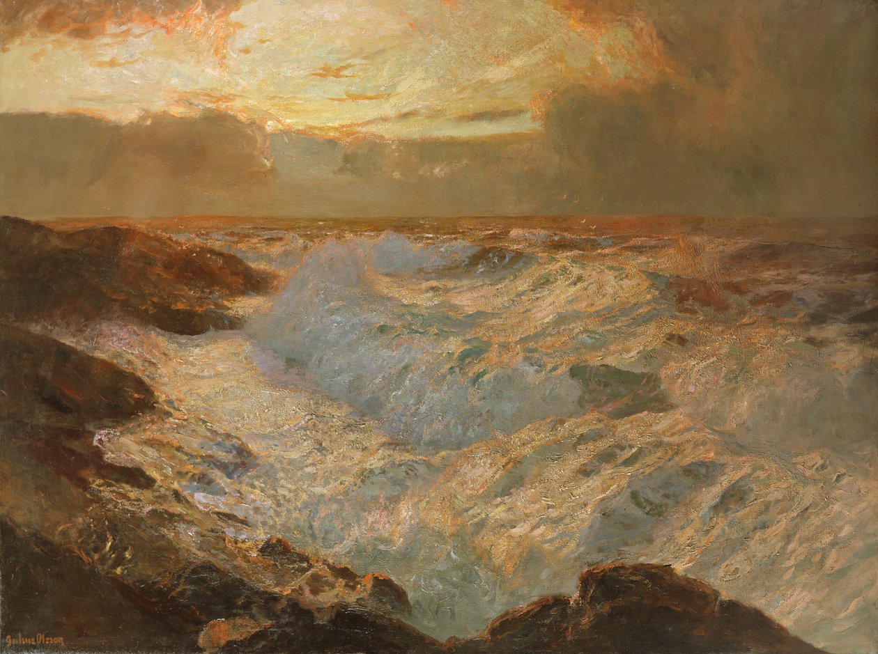 Sølandskab, ca. 1920 af Albert Julius Olsson