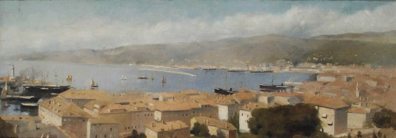 Udsigt over Trieste, ca. 1889 af Albert Letchford