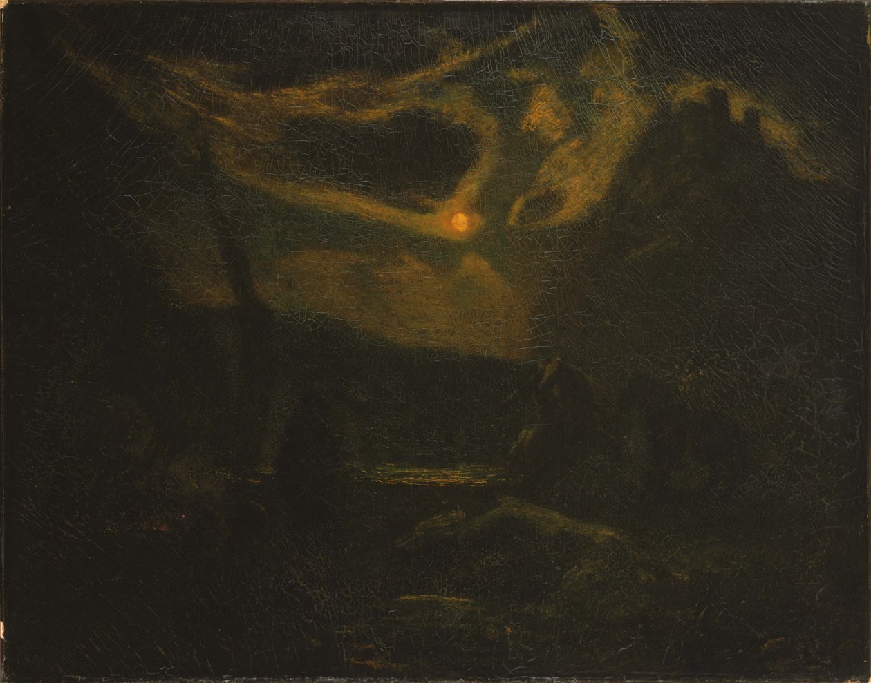 Macbeth og heksene af Albert Pinkham Ryder